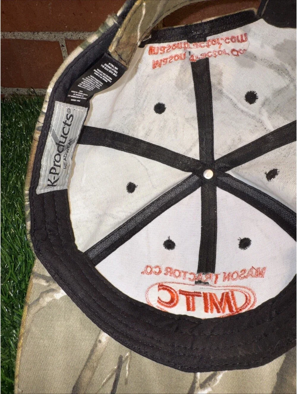 Mason Tractor Co. Camo StrapBack K-Products Hat Kubota & Bandit